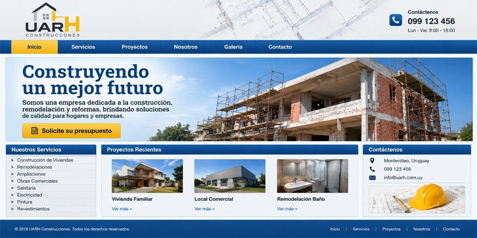 Sitio web anterior desactualizado