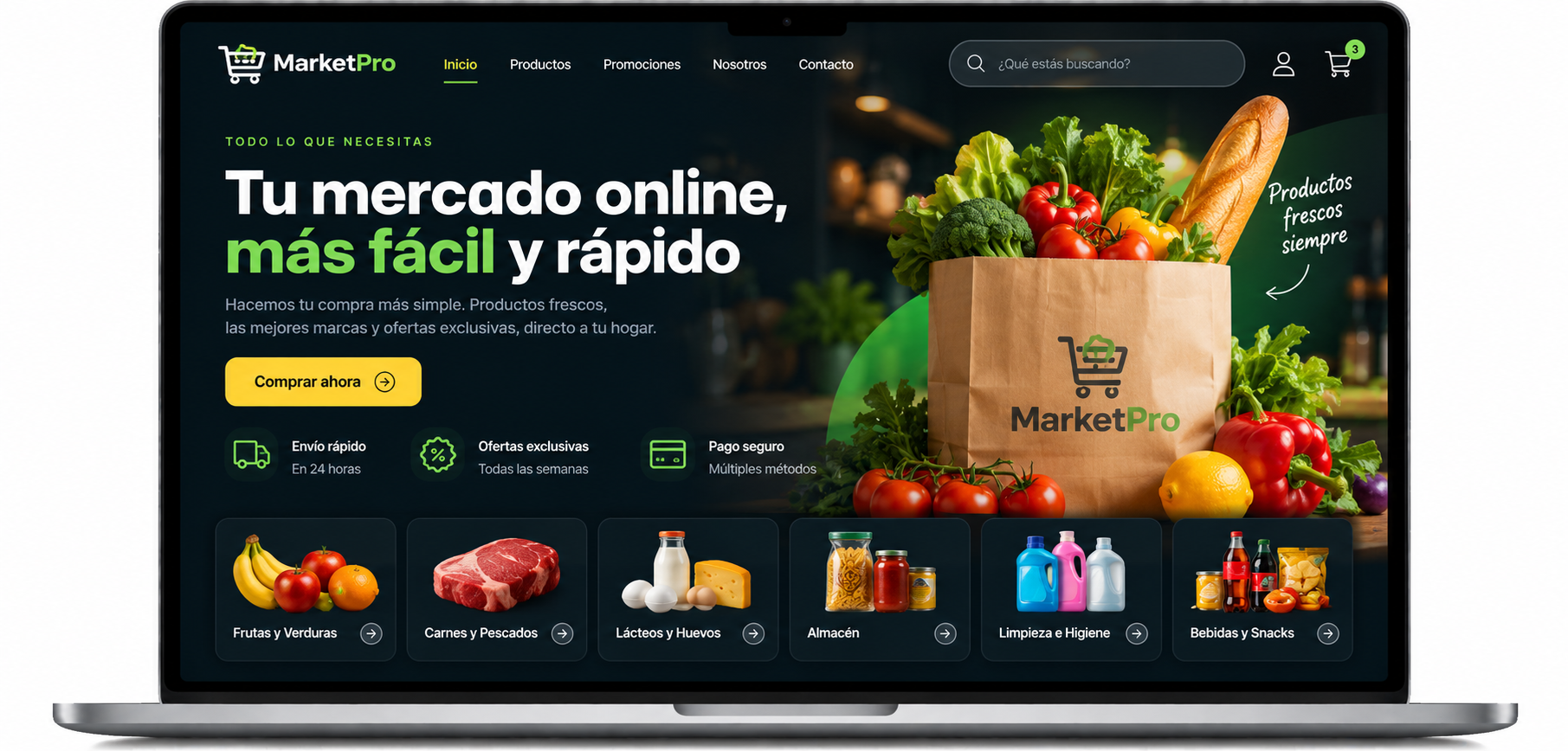 Diseño de Landing Page moderna y de alta conversión